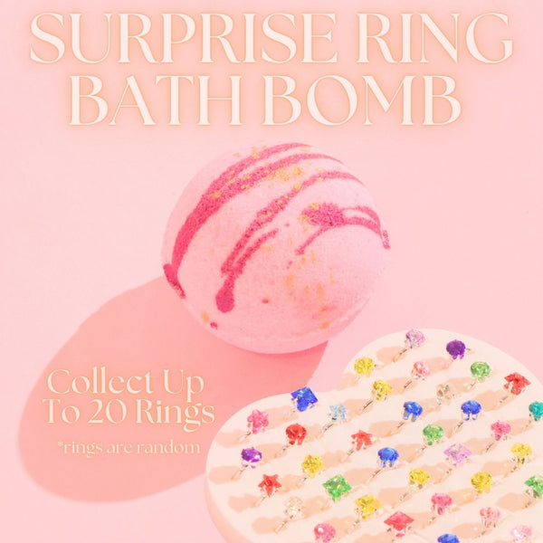 Surprise Ring Bath Bombs For Kids, Bath Bomb With Jewelry Inside, Bath Bomb For Kids With Toy